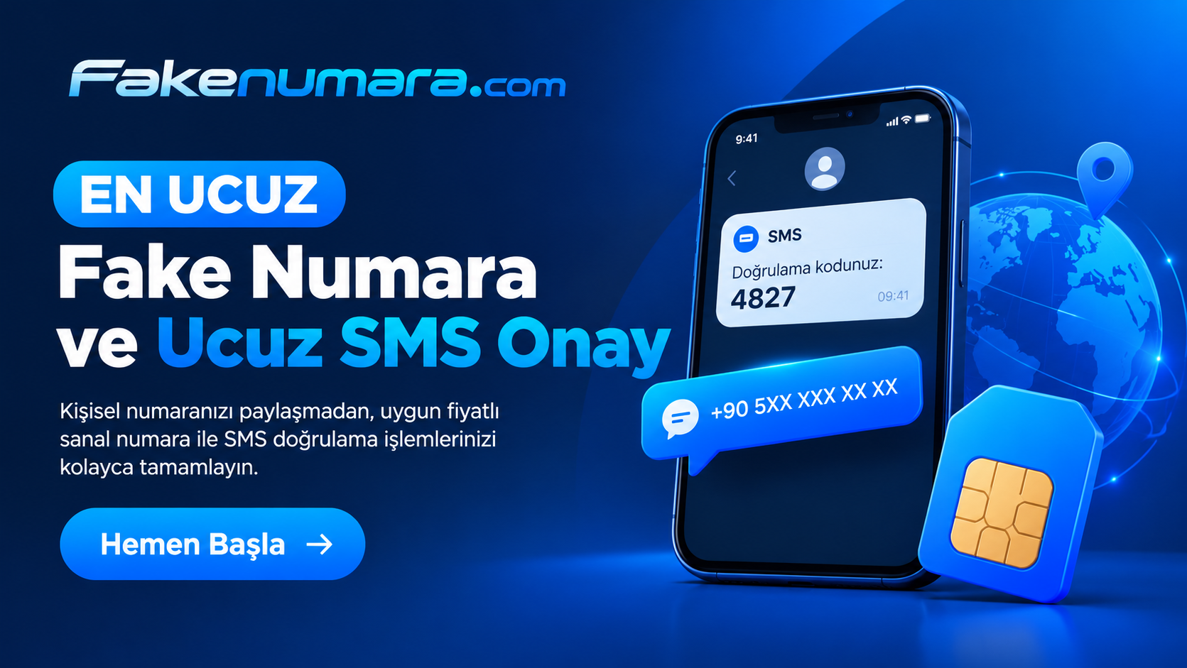 En Ucuz SMS Onay Sitesi | Fakenumara.com